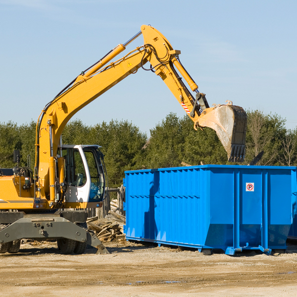 what size residential dumpster rentals are available in Union Grove IL